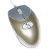 A4-Tech Mini Crystal Optical Mouse  <MOP-18-Gold(3)> (RTL) 3but+Roll USB&PS/2 уменьшенная