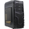 Miditower  Exegate <EVO-8204N Black-Red light> ATX без  БП <EX277156RUS>