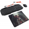 Defender Anger Gaming Combo <MKP-019> (Кл-ра,USB,+Мышь  6кн,Roll,USB,коврик) <52019>