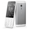 NOKIA 230 DS RM-1172 White (DualBand, 2.8" 320x240, GPRS+BT, microSD,  2Mpx, S30+)