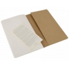 Блокнот Moleskine CAHIER JOURNAL QP418 Large 130х210мм обложка картон 80стр. нелинованный  бежевый (3шт)