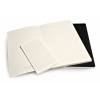 Блокнот Moleskine VOLANT QP723BK Large 130х210мм 96стр. нелинованный мягкая обложка  черный (2шт)