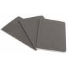 Блокнот Moleskine CAHIER JOURNAL CH318 Large 130х210мм обложка картон 80стр. нелинованный  серый (3шт)