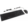 OKLICK Keyboard & Optical Mouse <630M> Black (Кл-ра, USB+Мышь 3кн, Roll,  USB) <1091260>