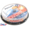 DVD+R Disc Philips   4.7Gb  16x  <уп. 10 шт.> на шпинделе