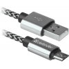 Кабель USB2.0 TO MICRO-USB 1M WHITE USB08-03T 87803 DEFENDER
