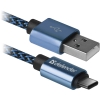 Кабель USB2.0 TO TYPE-C 1M BLUE USB09-03T 87817 DEFENDER