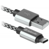 Кабель USB2.0 TO TYPE-C 1M WHITE USB09-03T 87815 DEFENDER