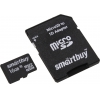 SmartBuy <SB16GBSDCL10-01LE> microSDHC 16Gb Class10 +  microSD-->SD Adapter