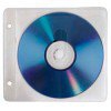 Hama <84101> Конверты для CD/DVD на 2 диска, белые, прозрачный,с перфорацией, уп.  50 шт