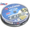 CD-R Verbatim   700Mb 52x speed  LightScribe <уп. 10 шт> на  шпинделе <43441>