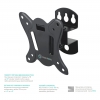 ONKRON <R3 Basic Black> Универсальное поворотное крепление  (VESA75/100,  10-27",  25кг)