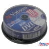 Mini DVD-R Disc Verbatim   1.4Gb  4x <уп. 10 шт> на  шпинделе,  printable  <43573>