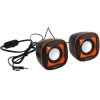 Колонки CANYON <CNS-CSP202BO Black Orange> (2x3W,  питание от USB)