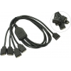 Akasa <AK-CBLD04-50BK> RGB LED  splitter  cable  50см