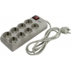 Сетевой фильтр SVEN SF-08-16 Gray  <1.8м> (8 розеток)