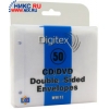 Конверты для CD/DVD на 2 диска уп. 50 шт (Боковая перфорация)