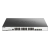 D-Link Switch DGS-3000-28XMP/B1A Управляемый 2 уровня с 24 портами 10/100/1000Base-T и 4  портами  10GBase-X  SFP+