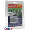 SanDisk miniSecureDigital (miniSD) Memory Card 512Mb + miniSD Adapter
