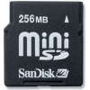 SanDisk miniSecureDigital (miniSD) Memory Card 256Mb + miniSD Adapter
