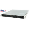 SuperMicro 1U 5014C-MTB Black (LGA775, iE7221, SVGA, CD, SATA RAID, 4xHotSwap SATA, LAN 2x1000, 4DDR-II, 300W)