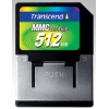 Transcend <TS512MRMMC4> MultiMedia Card Mobile (MMCmobile) 512Mb Dual-Voltage + RS-MMC-->MMC Adapter