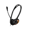 Наушники с микрофоном CANYON <CNS-CHS01BO> Black+Orange (шнур 1.8м,  с  регулятором  громкости)