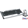 Gembird KBS-3200 Silver&Black (Кл-ра Ergo,М/Мед,FM,USB+Мышь 3кн,Optical,Roll,FM,USB)