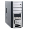Miditower GMC H-70 Silver&Black ATX  400W  (24+4пин)