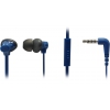 Наушники с микрофоном Panasonic RP-TCM130GEA  <Blue>  (шнур  1.2м)