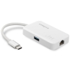 Адаптер USB-C 1000M +USB3 HUB  3PORT  EU-4308  EDIMAX