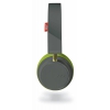 Наушники с микрофоном PLANTRONICS BackBeat 500 Grey/Green (Bluetooth, с регулятором  громкости) <207850-01>