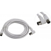 Smartbuy <KTV123> Кабель удлинительный антенный ТВ 9.5 (M-F), 3м,  Г-образный коннектор