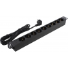 Exegate ServerPro PDU-19H905 Al-9S-EU3 <EX280851RUS> Блок силовых розеток 19", чёрный  1U, 9 евророзеток