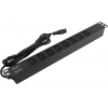 Exegate ServerPro PDU-19H810 Al-8C13-C14-2.5 <EX280856RUS> Блок силовых розеток 19", чёрный  1U, 8xIEC-320-C13