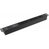 Exegate ServerPro PDU-19H004 Al-10C13-C14-SPD3 <EX280862RUS> Блок силовых розеток 19", чёрный  1U, 10xIEC-320-C13