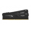 Память Kingston Fury Gaming DDR4 Общий объём памяти 16Гб Module capacity 8Гб Количество 2 2400 МГц Радиатор Множитель частоты шины 15 1.2 В черный HX424C15FB3K2/16