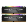 Память Kingston Fury Gaming DDR4 Общий объём памяти 32Гб Module capacity 16Гб Количество 2 3000 МГц Радиатор Множитель частоты шины 15 1.35 В RGB черный HX430C15FB3AK2/32