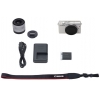 2211C012 Фотоаппарат Canon EOS M100 белый/серебристый 24.2Mpix 3" 1080p WiFi 15-45 IS STM LP-E12  (с объективом)