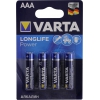 VARTA LONGLIFE Power 4903-4, Size"AAA", 1.5V, щелочной (alkaline)  <уп. 4 шт>