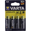 VARTA LONGLIFE 4106-4, Size"AA", 1.5V, щелочной (alkaline)  <уп. 4 шт>