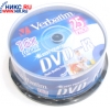 DVD-R Disc Verbatim   4.7Gb  16x  <уп. 25 шт.> на шпинделе, Glossy printable <43561>
