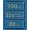 CD-R Verbatim   700Mb 52x sp.  <уп.50  шт>  <43728>