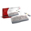 Genius Wireless TwinTouch SE <White> (Кл-ра Ergo, М/Мед,USB,FM+Мышь USB, 3кн, Roll,Optical, FM)