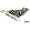 Controller Gembird  PCI, USB2.0, 4 port-ext, 2 port-int