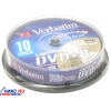 DVD+R Disc Verbatim   4.7Gb  16x  LightScribe <уп. 10 шт>  на шпинделе <43576>