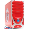 Miditower FRONTIER Sporting <S08AL-RD/SV> Red-Silver ATX  300W (20+4пин)