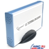 Gembird <EE3-U2-3 Silver> (EXT BOX для внешнего подключения 3.5" IDE HDD, USB2.0, Aluminum)+БП