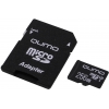 Qumo <QM256GMICSDXC10U3> microSDXC 256Gb Class10 UHS-I U3 +  microSD-->SD Adapter