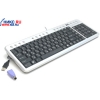 Кл-ра JiiL <JB-SA/01> Aluminium Hardboard Black&Silver <PS/2> 103КЛ+16КЛ М/Мед